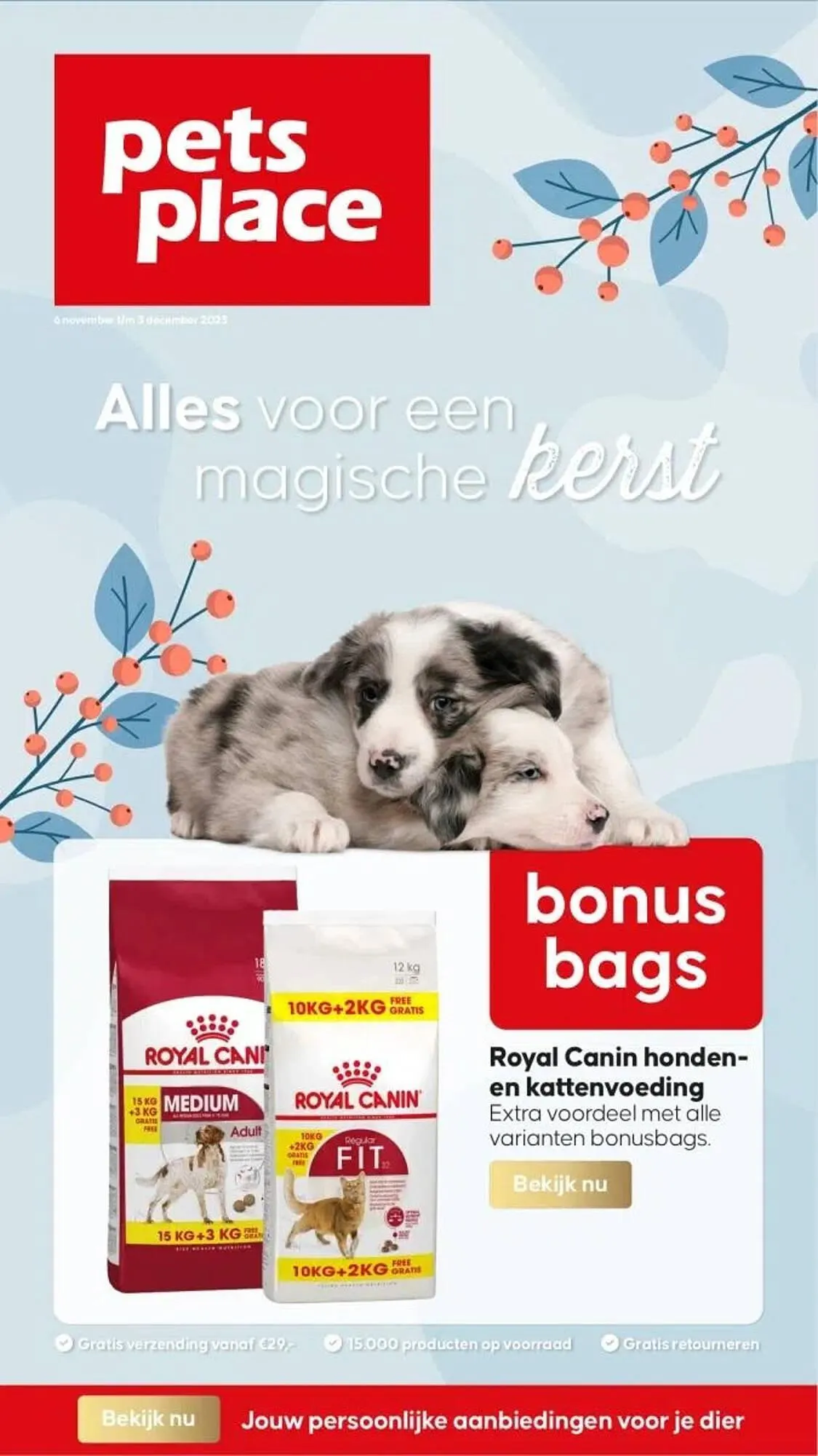 Pets Place folder van 25 november tot 26 november 2023 - Folder pagina 1