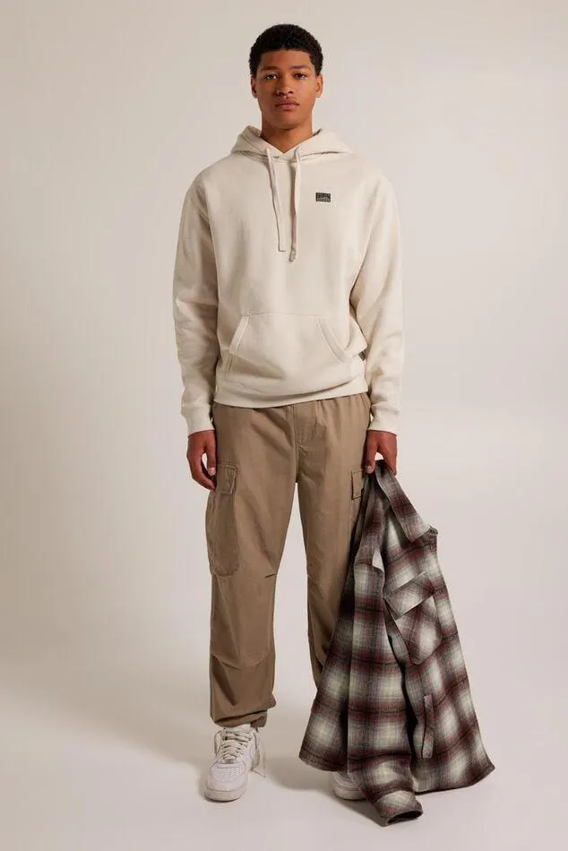 Loose fit cargobroek met elastische tailleband en trekkoord