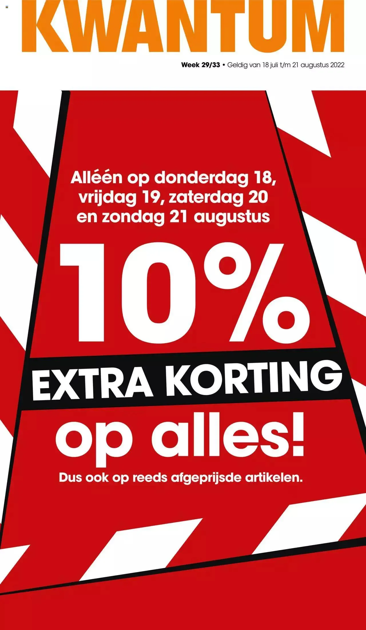 Kwantum - Folder van 7 augustus tot 21 augustus 2023 - Folder pagina 1