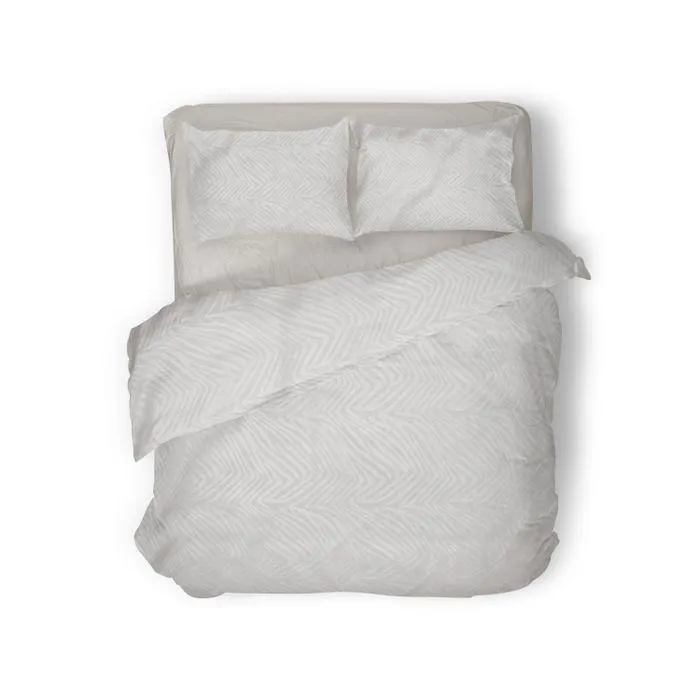 Elegance Dekbedovertrek Embossed Zebra - light grey