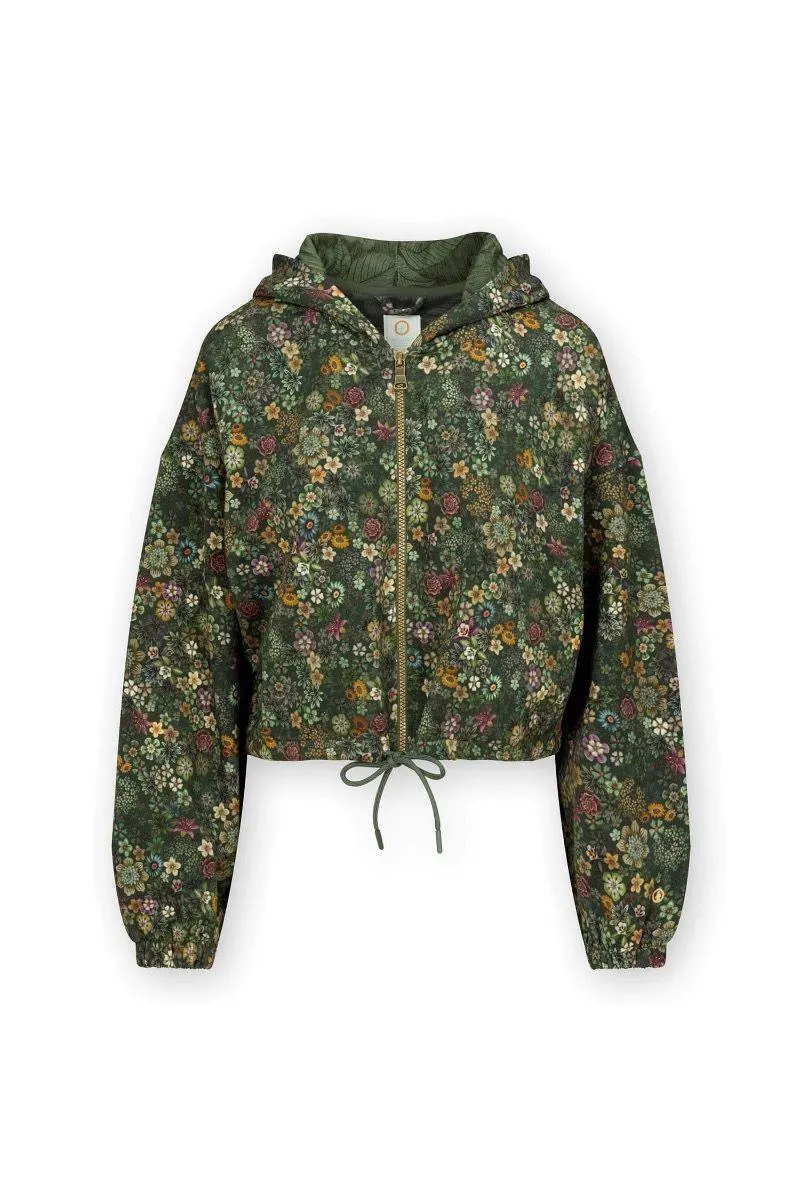 Vest Cropped Tutti i Fiori Donkergroen