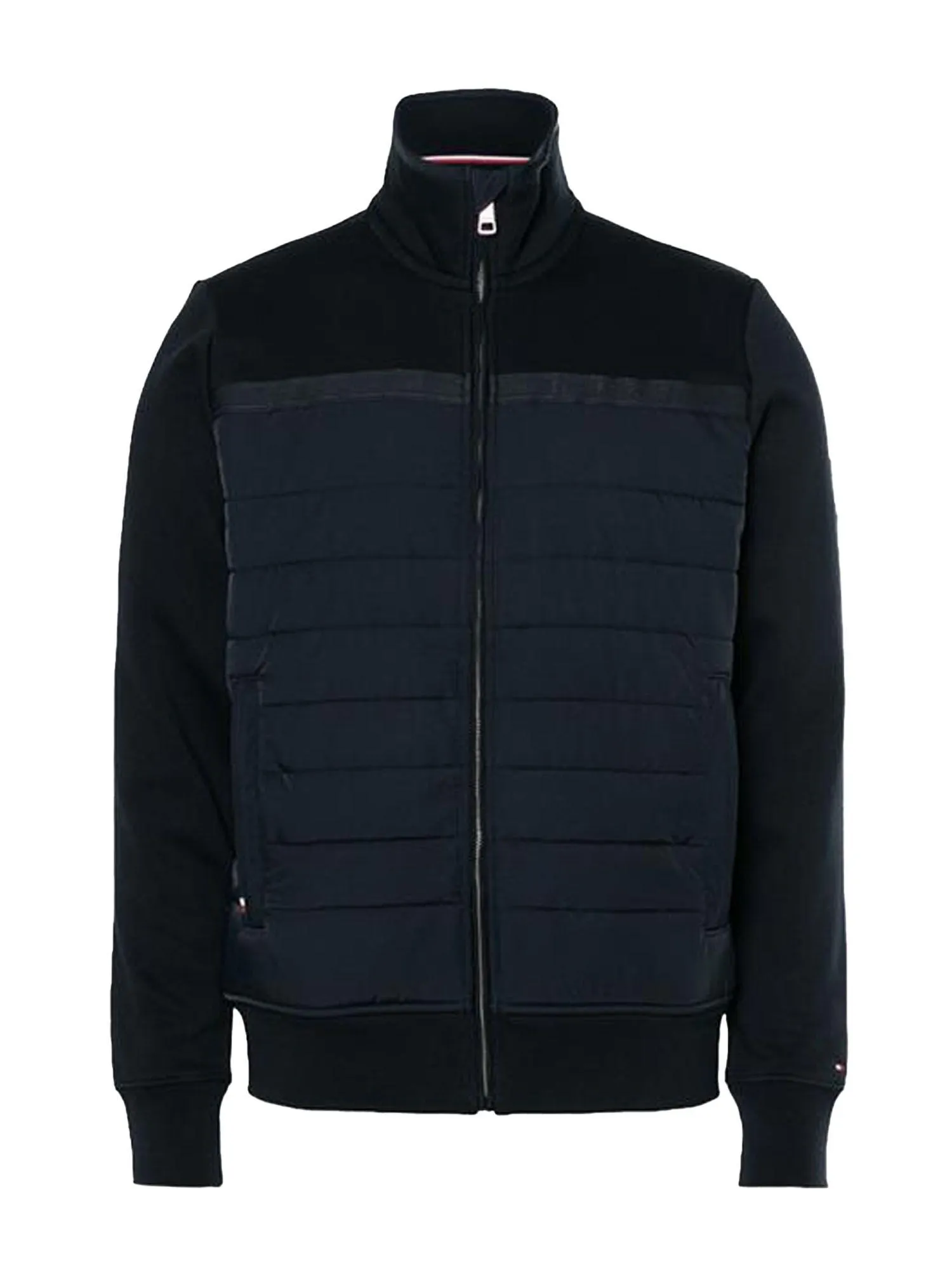 Mix Media Tape Zip Through Vest Desert Sky