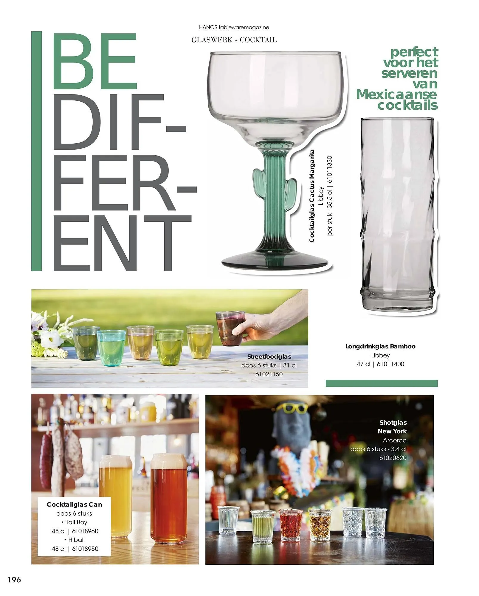 HANOS Tableware Magazine 2023-2024 van 1 januari tot 30 april 2024 - Folder pagina 196