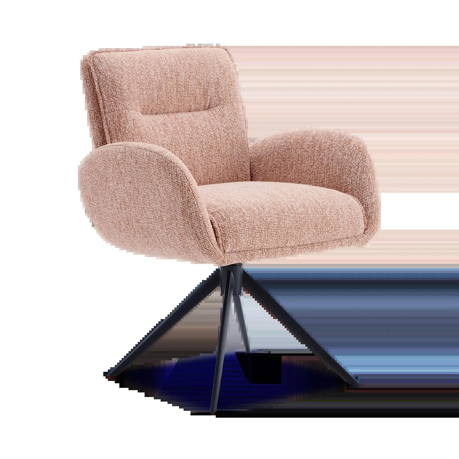 Armstoel Skye (poot draai: zwart) - Lodge Blossom