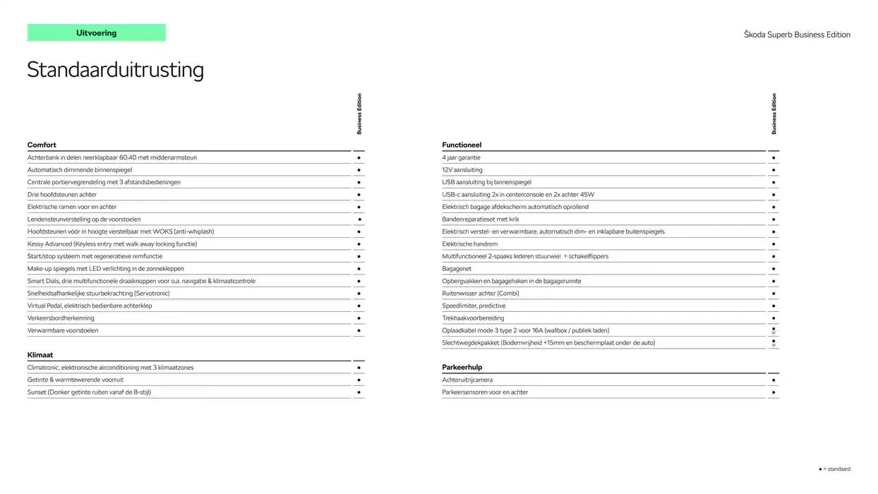 Škoda Superb (Combi) Prijslijst per 4 juli 2024 van 22 oktober tot 22 oktober 2025 - Folder pagina 6