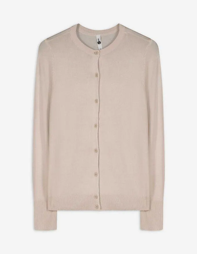 Gebreid vest - LENZING™ ECOVERO™ - beige