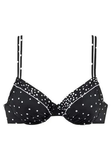 Lascana Bikinitop met beugels LEONA met stippenprint