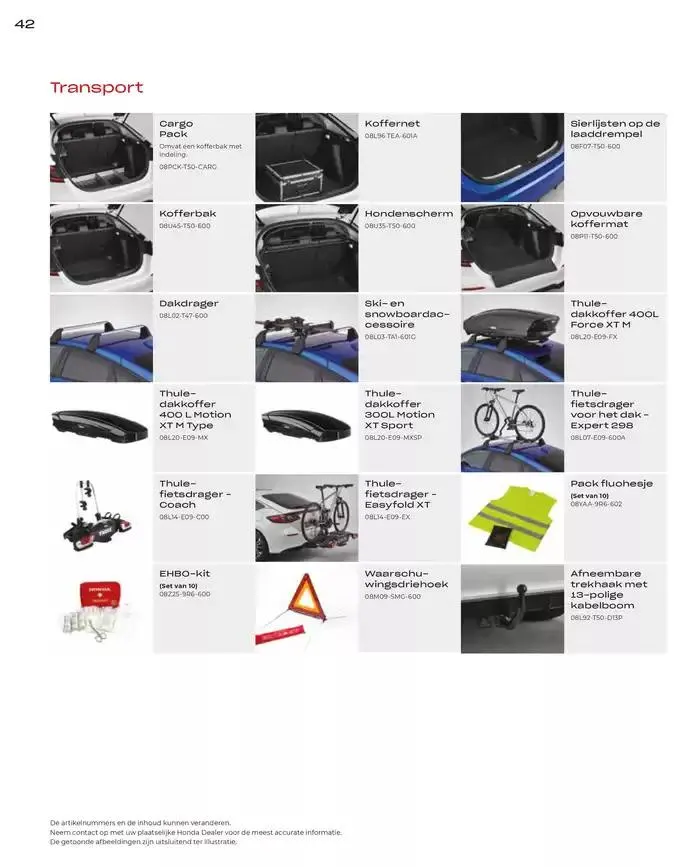 Civic Accessories van 19 november tot 30 juni 2025 - Folder pagina 42