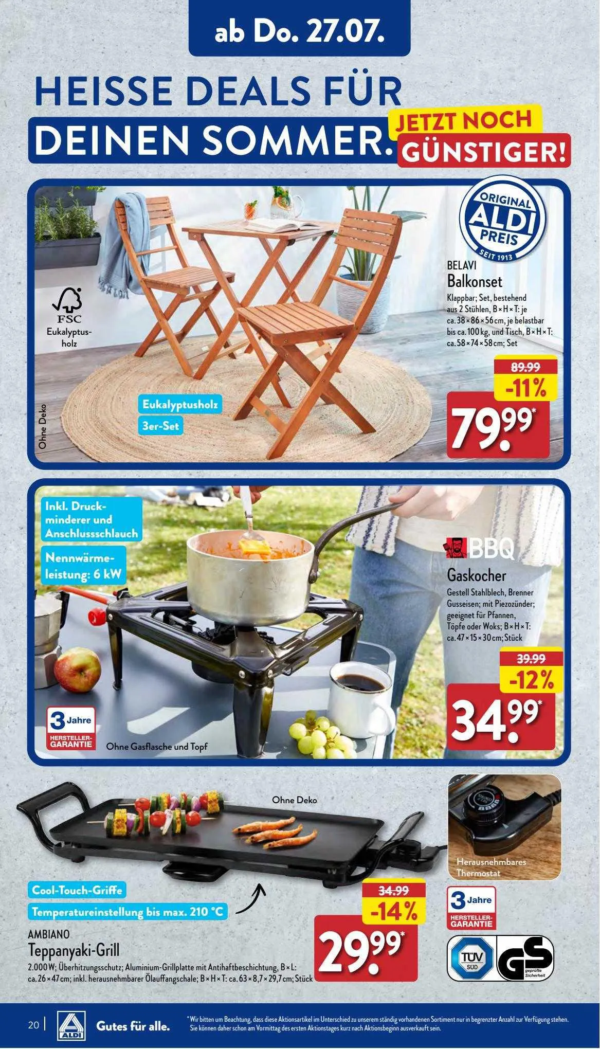 Aldi Duitsland Folder van 20 juli tot 26 juli 2023 - Folder pagina 20