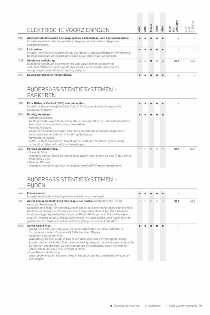 4-serie Gran Coupé van 12 november tot 12 november 2024 - Folder pagina 19