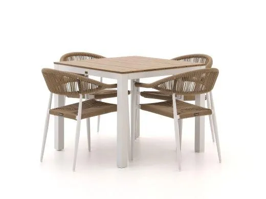 Manifesto Belpasso/Fidenza 90cm dining tuinset 5-delig stapelbaar