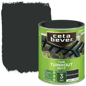 Cetabever tuinhoutbeits dekkend grachten groen zijdeglans 750 ml