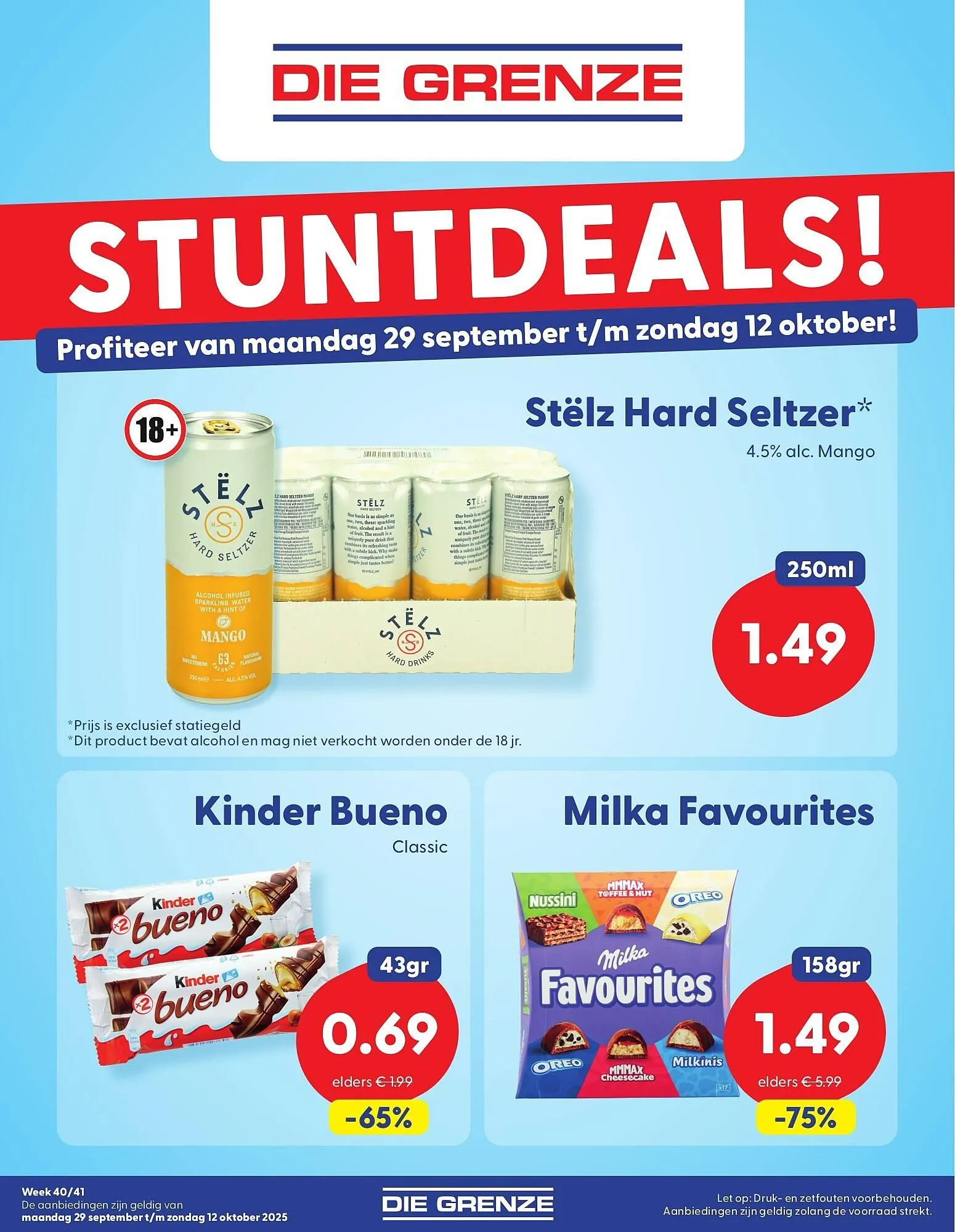 Die Grenze folder van 29 september tot 12 oktober 2025 - Folder pagina 1