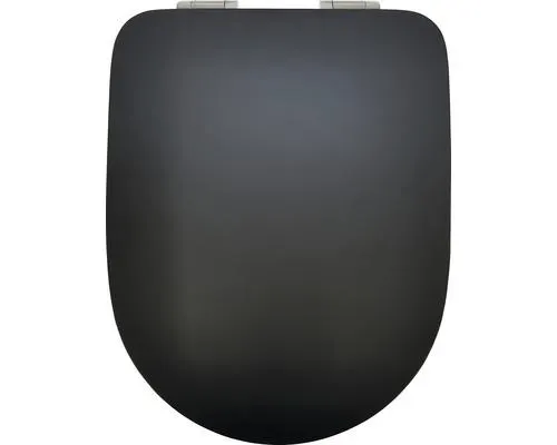 FORM & STYLE Toiletzitting Dominica mat zwart met quick-release en soft close