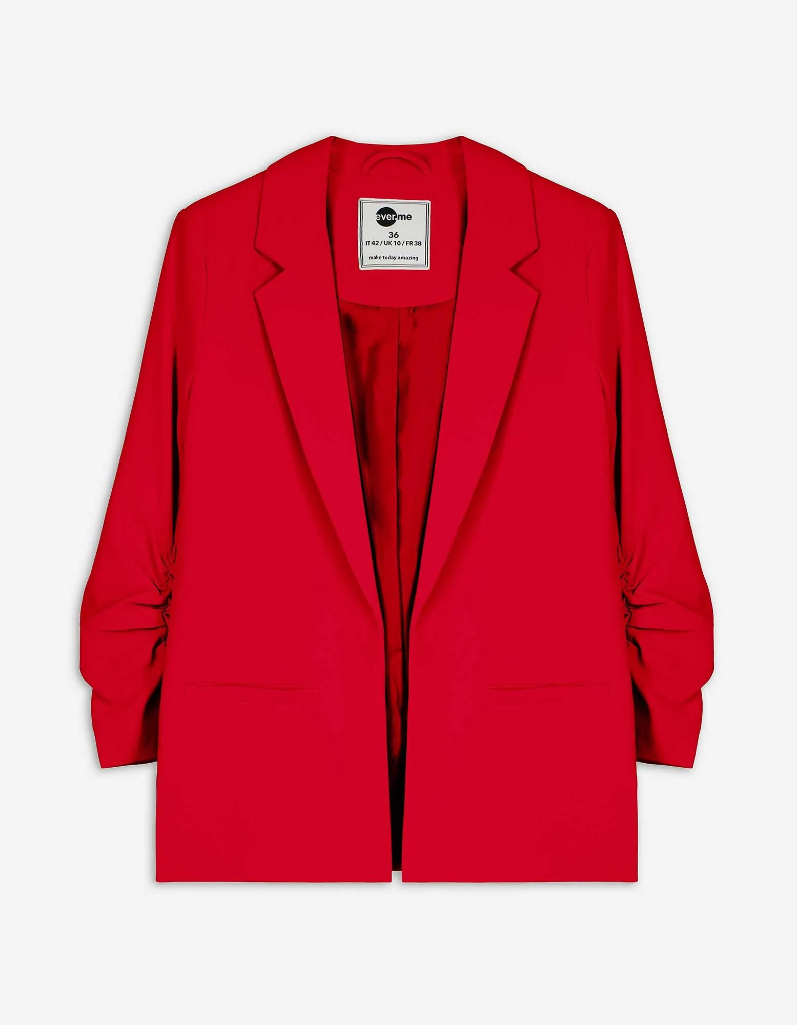 Blazer - 3/4-mouwen - rood