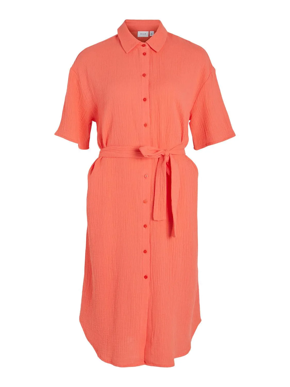 VIKOOLA Dress - Hot Coral