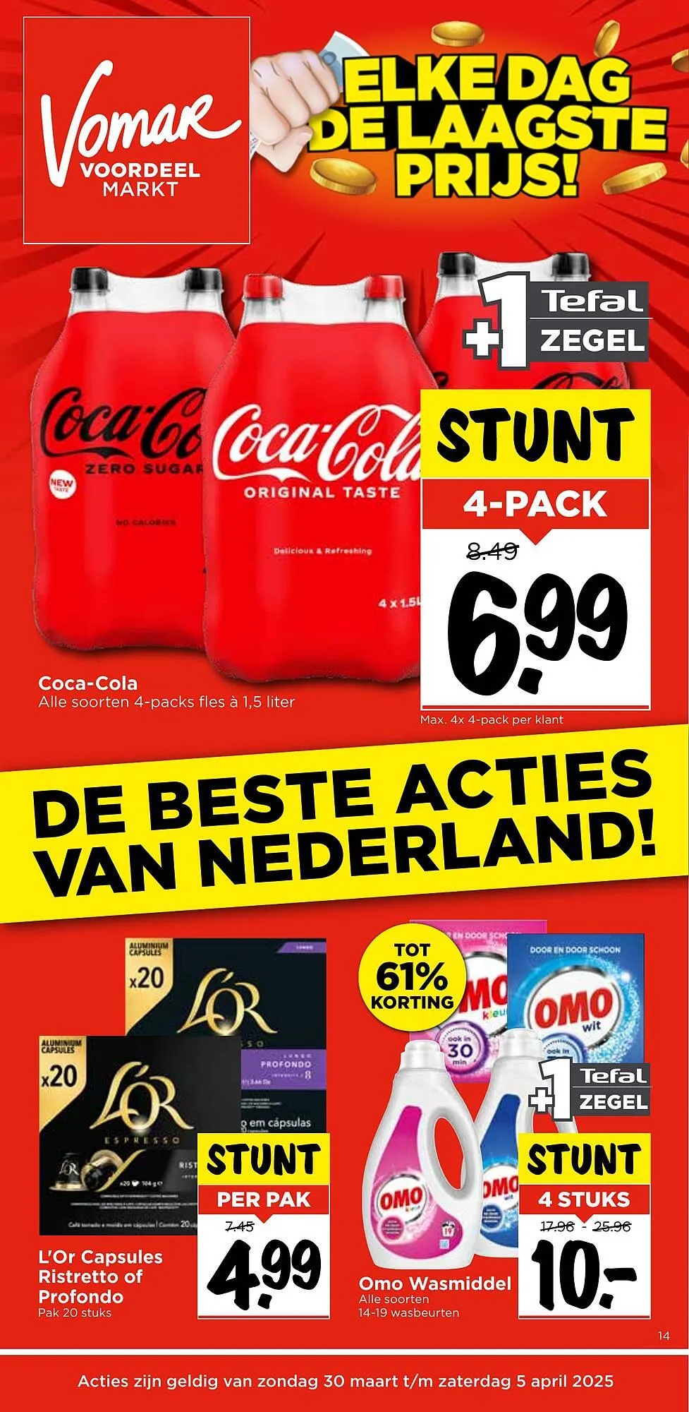 Vomar folder van 30 maart tot 5 april 2025 - Folder pagina 1