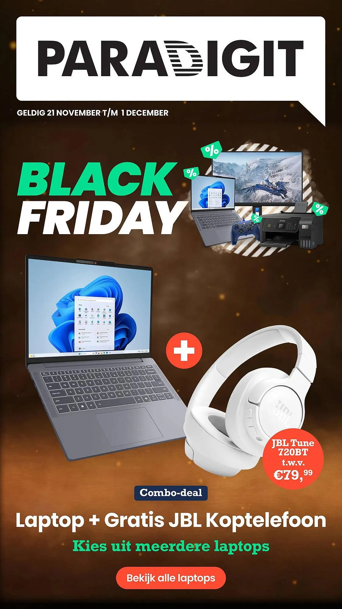 Paradigit folder van 21 november tot 1 december 2025 - Folder pagina 1