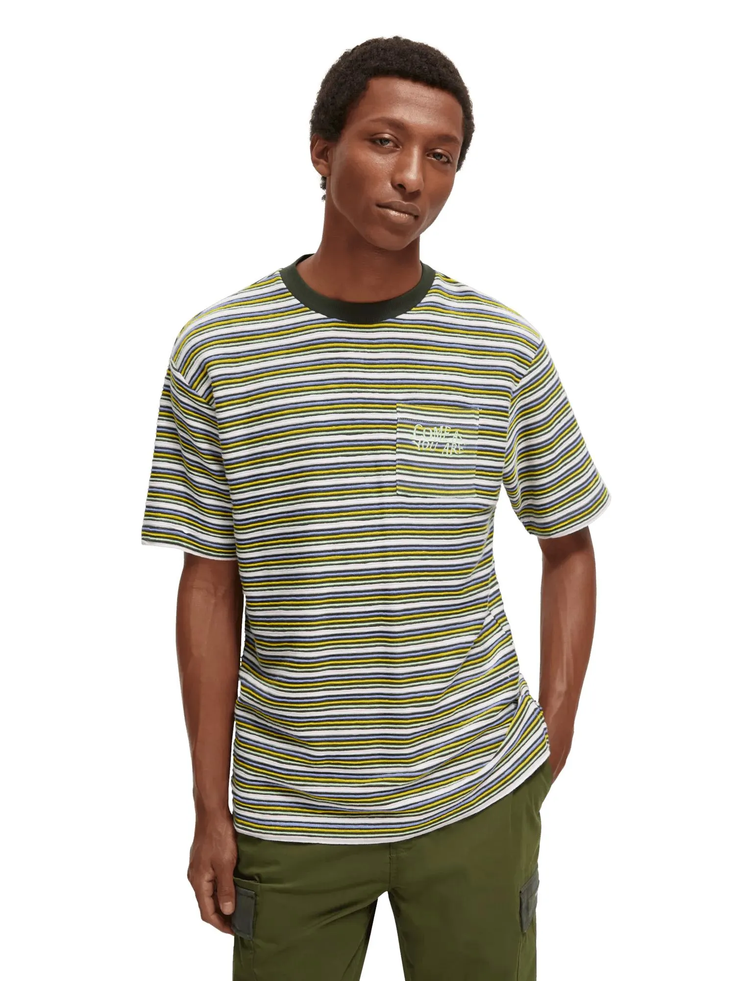 Yarn-dyed striped T-shirt