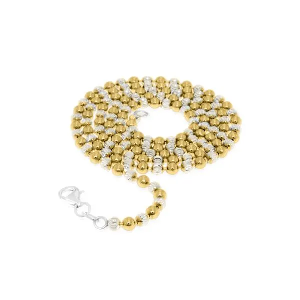 MY iMenso "bead" necklace (925/gold-plated E-coat) two tone (choose your size)
