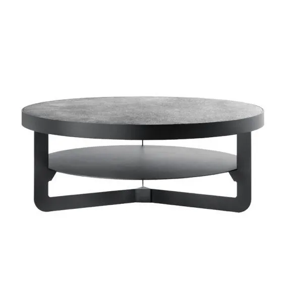 Salontafel Doumari HPL steen rond 80cm