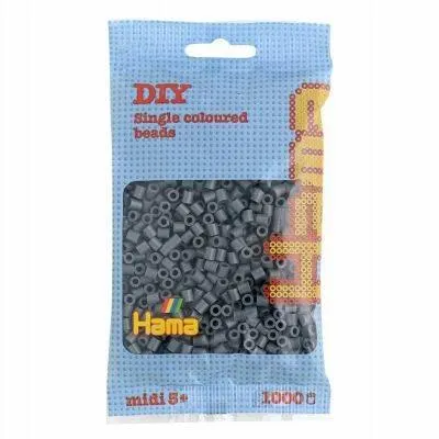 Hama Midi - strijkkralen - 1000 stuks - dark grey 71
