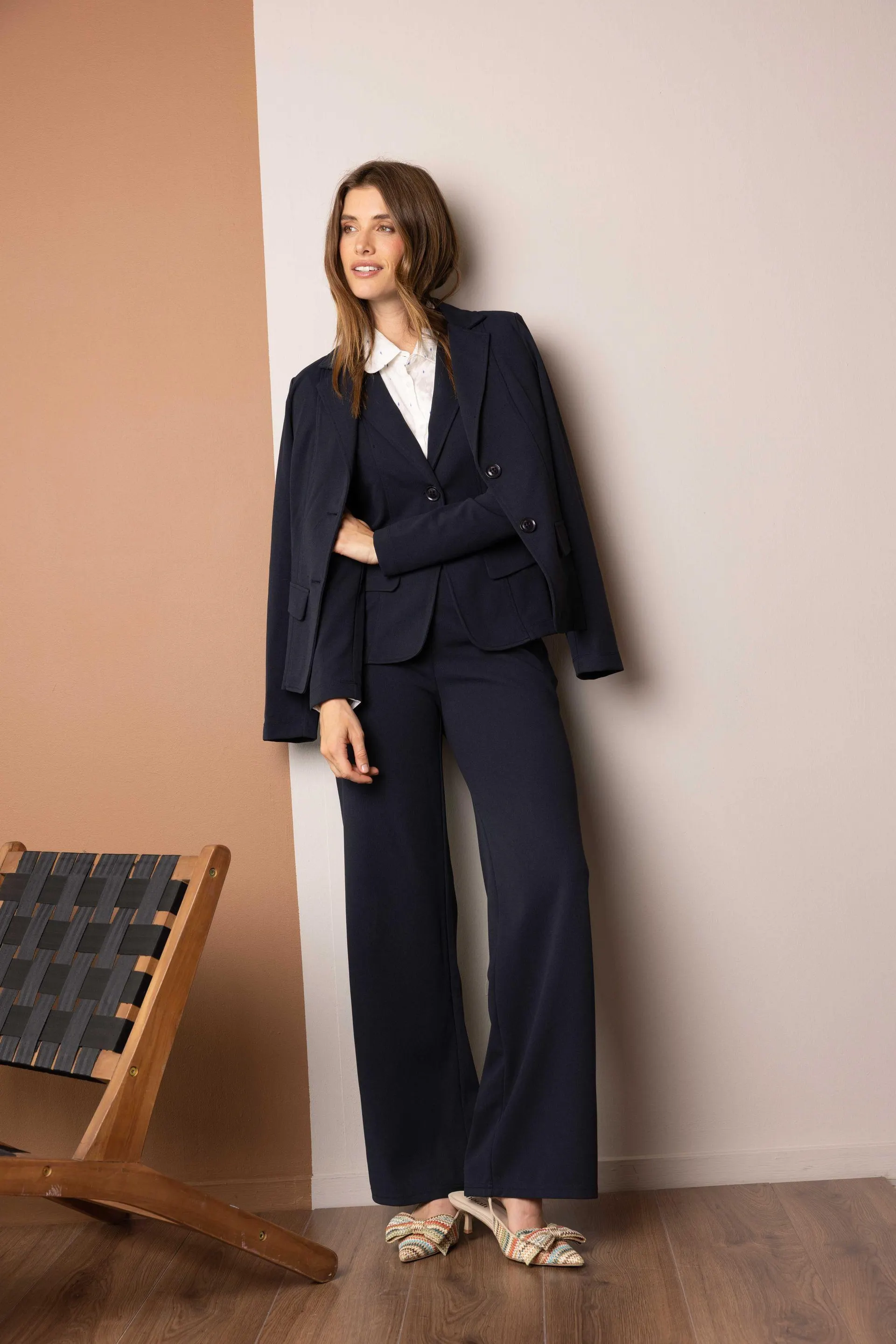 Silke broek donkerblauw