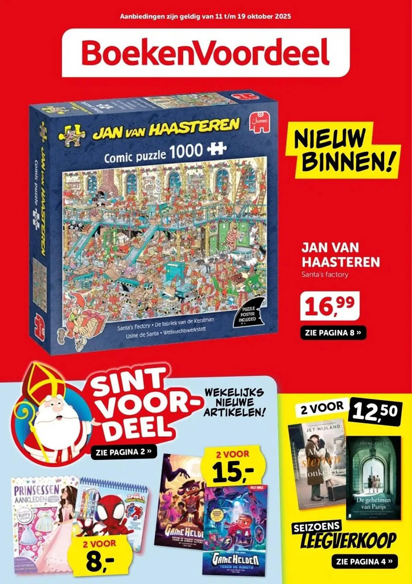 Boekenvoordeel folder van 11 oktober tot 19 oktober 2025 - Folder pagina 1