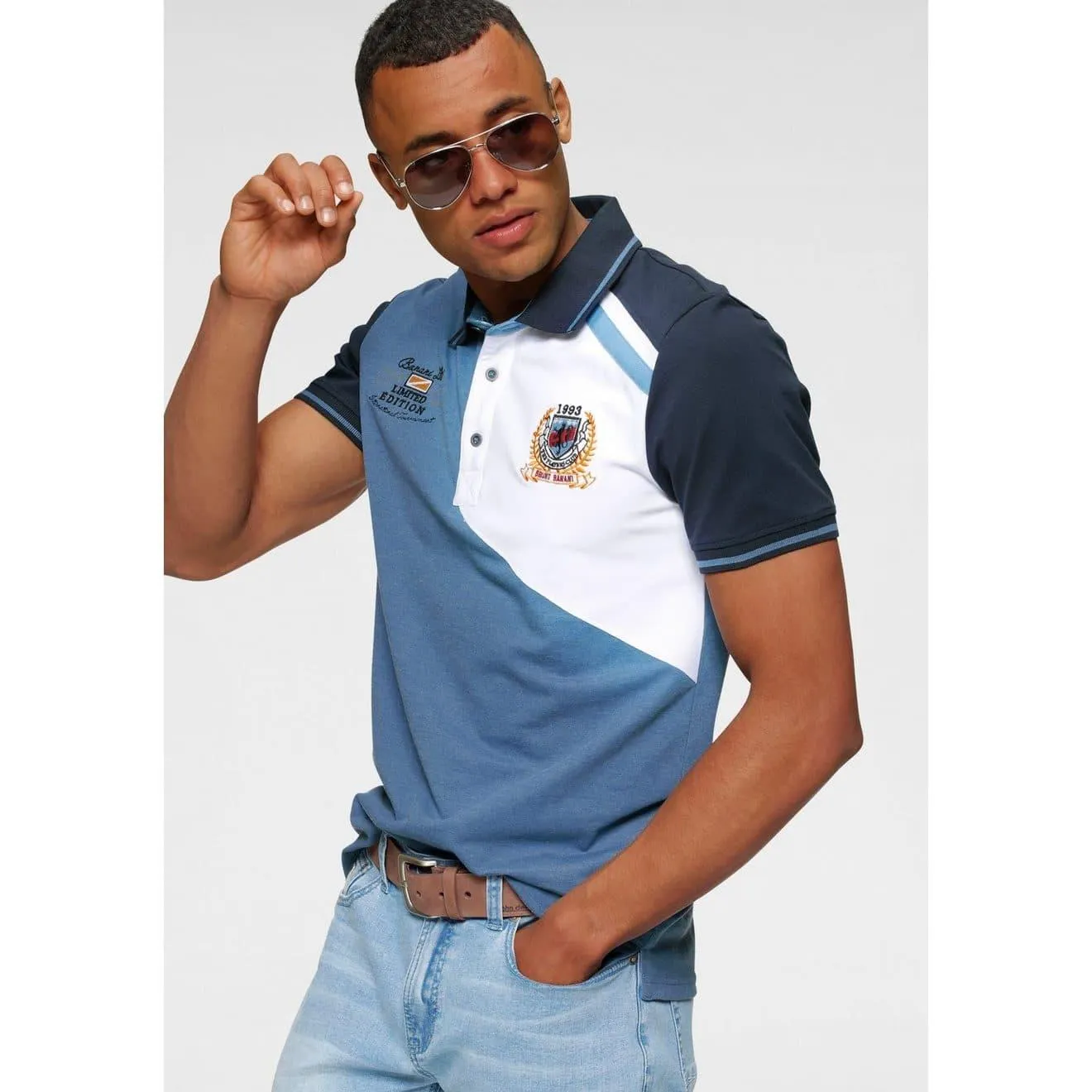 Bruno Banani Poloshirt Korte mouwen, lichaamsnauwkeurige pasvorm, effen, met polokraag