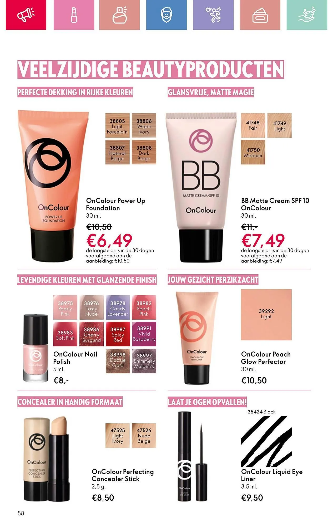 Oriflame folder van 7 mei tot 10 mei 2025 - Folder pagina 58