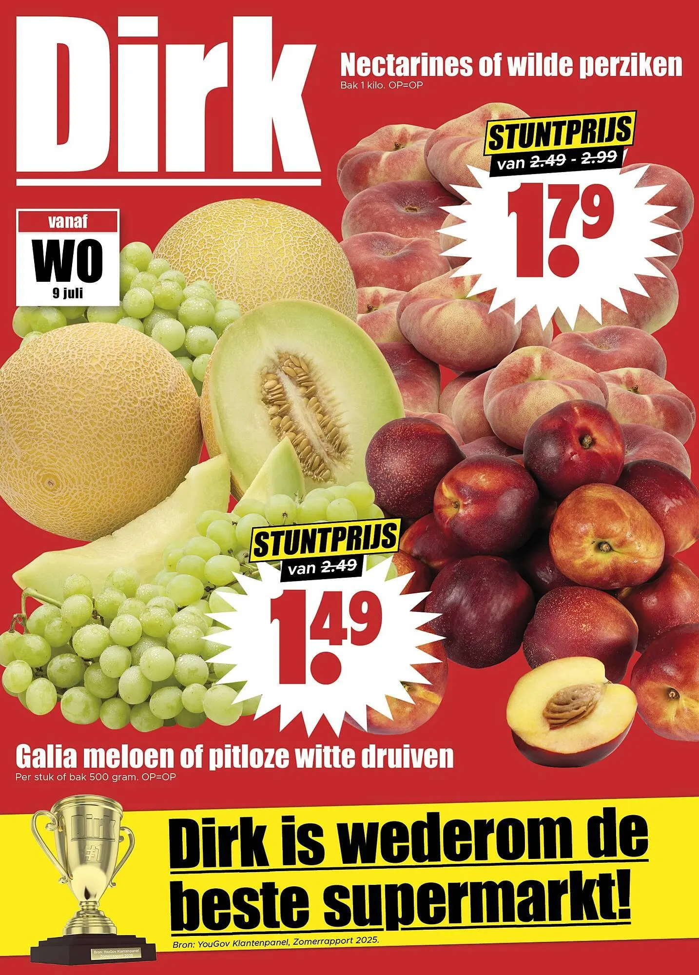 Dirk folder van 9 juli tot 15 juli 2025 - Folder pagina 1