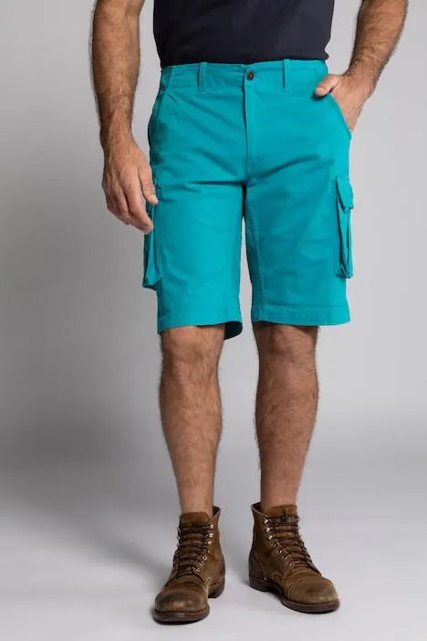 cargo bermuda, vintage look, praktische zakken, loose fit