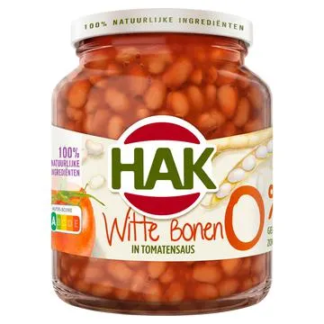 Hak Witte Bonen in Tomatensaus 0% 360g