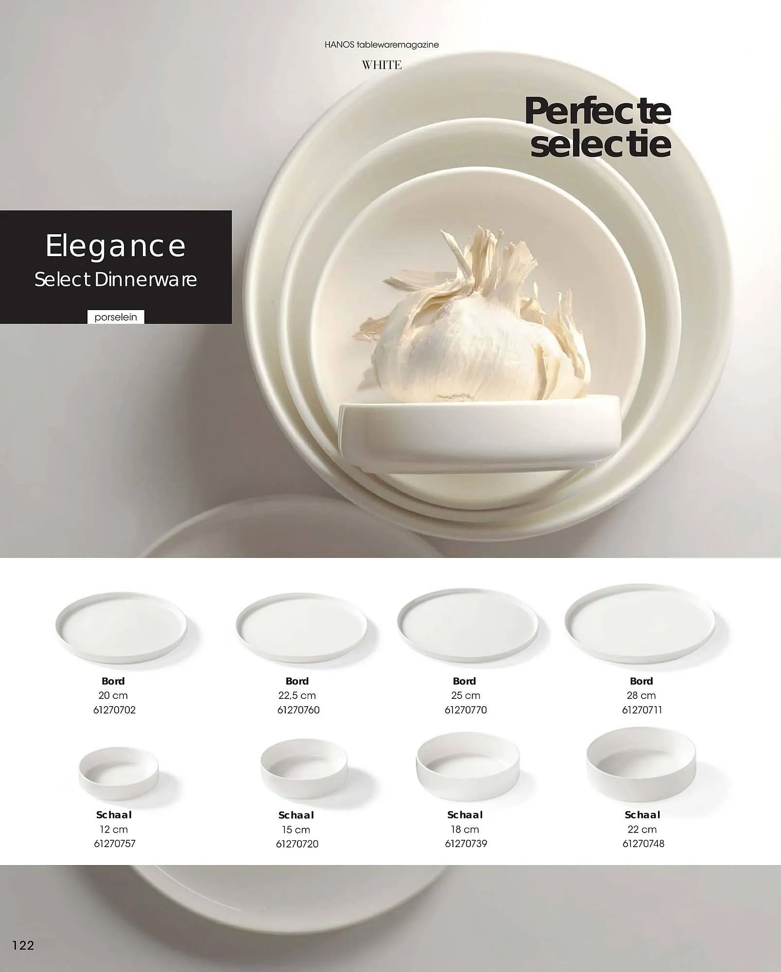HANOS Tableware Magazine 2023-2024 van 1 januari tot 30 april 2024 - Folder pagina 122