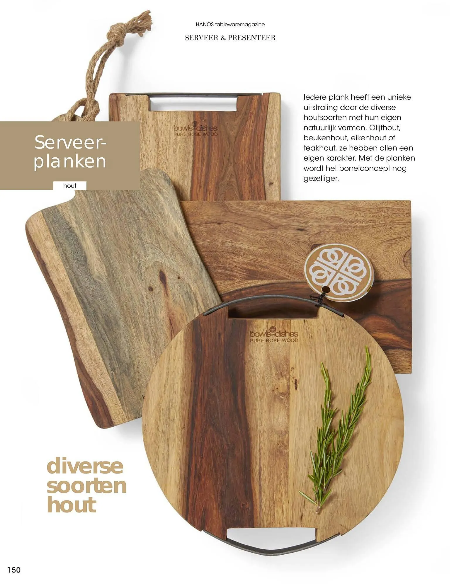 HANOS Tableware Magazine 2023-2024 van 1 januari tot 30 april 2024 - Folder pagina 150