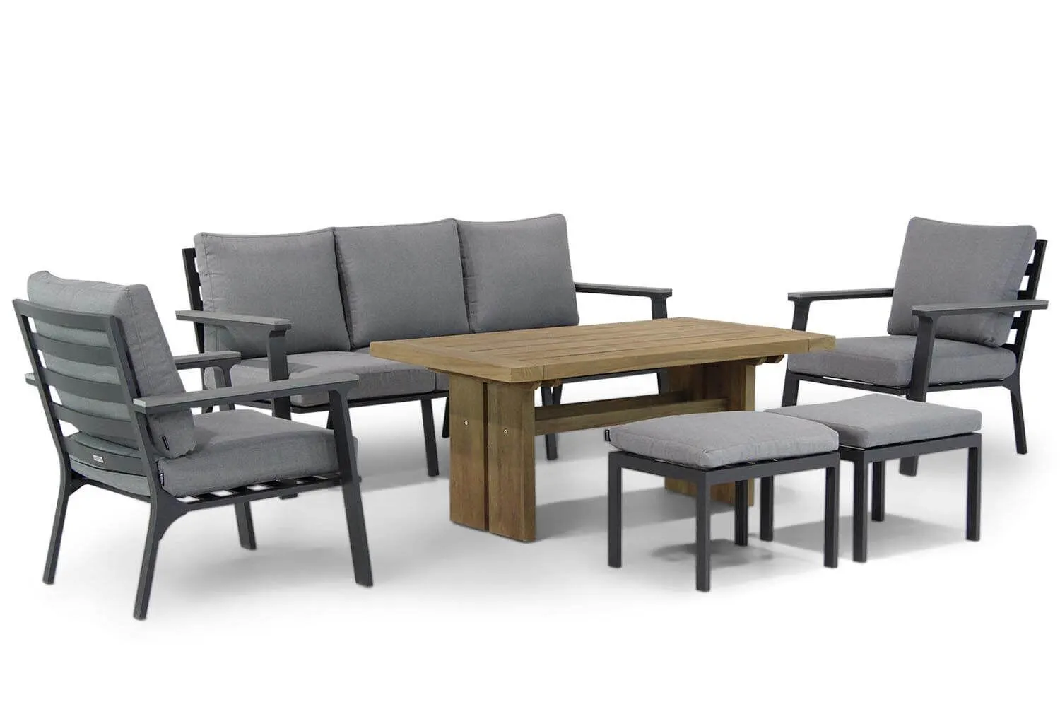 Lifestyle Palazzo/Brighton 140 cm stoel-bank loungeset 6-delig