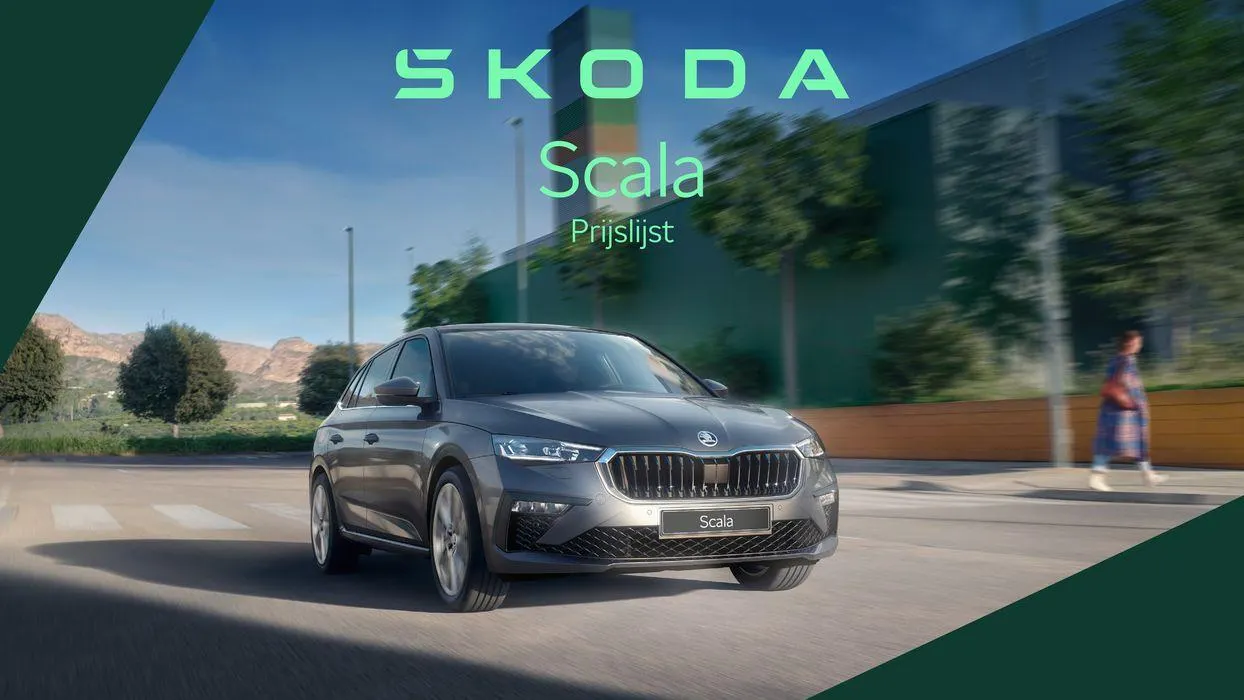 Škoda Scala prijslijst per 10 januari 2024 van 7 maart tot 7 maart 2025 - Folder pagina 1