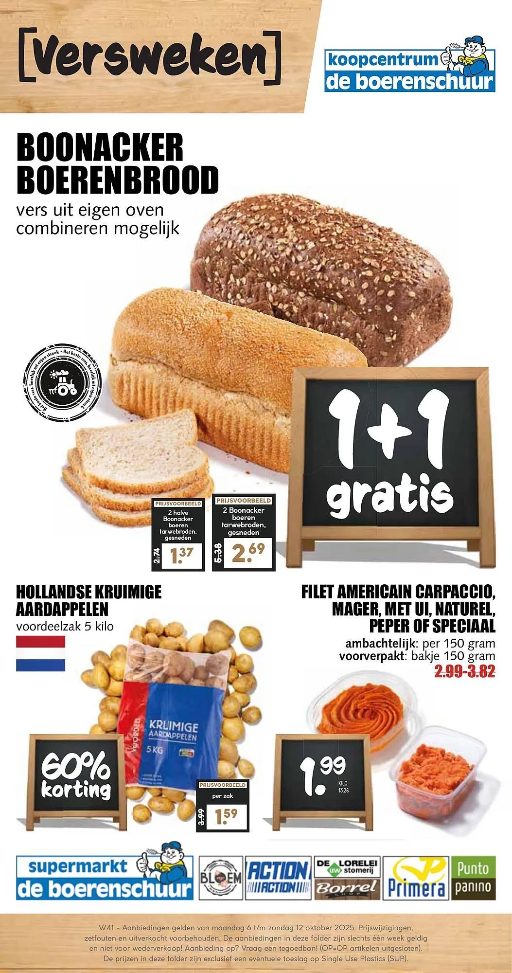 De Boerenschuur folder van 6 oktober tot 11 oktober 2025 - Folder pagina 1