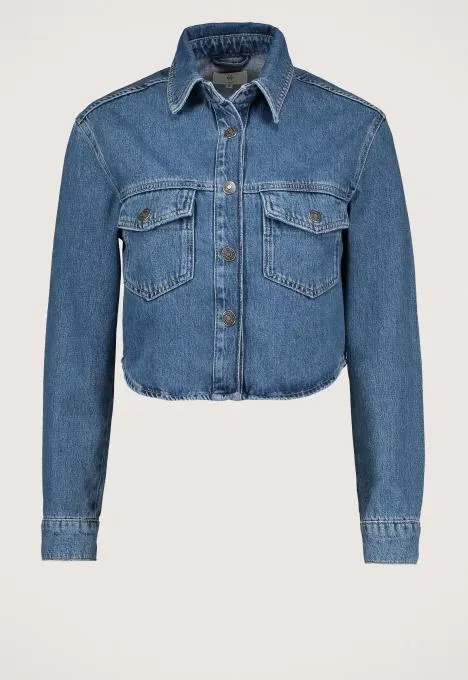 Kylar Cropped Denim Blouse