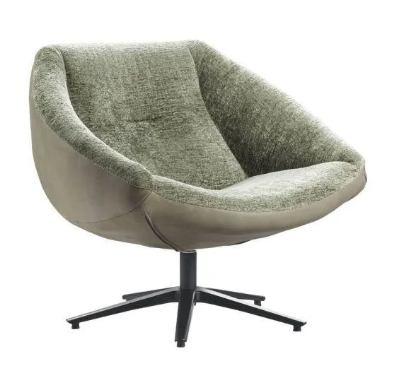 Fauteuil Rondo groen/groen Leer