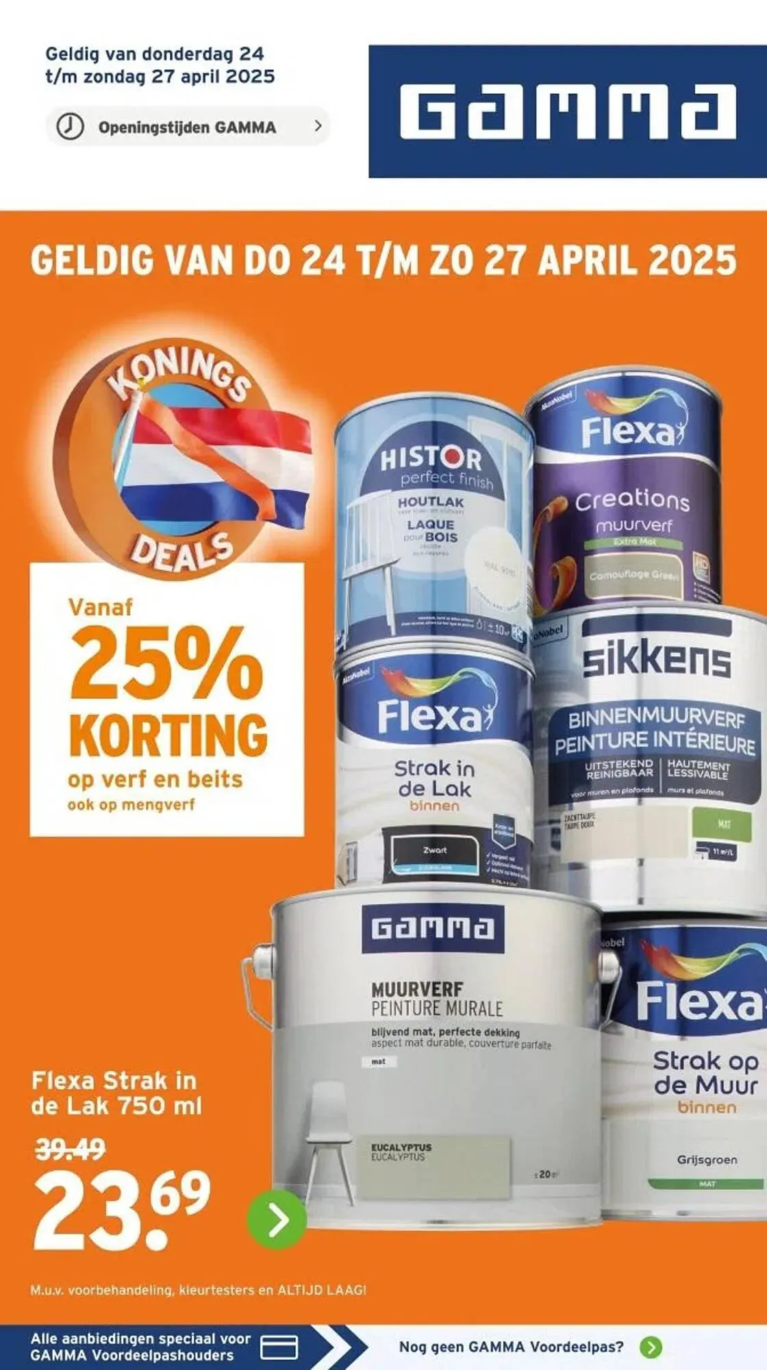 GAMMA folder van 24 april tot 27 april 2025 - Folder pagina 1