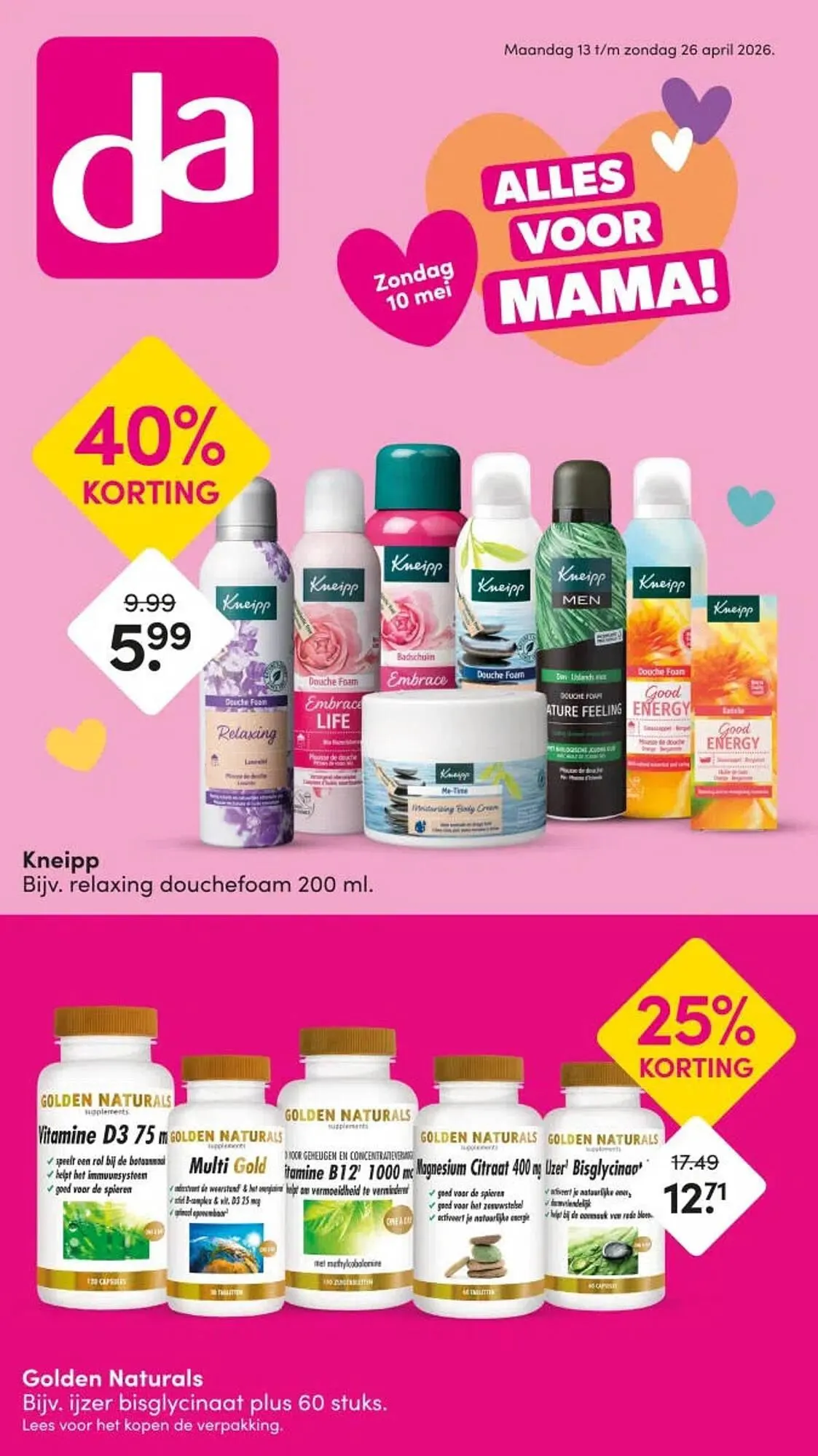DA folder van 19 april tot 26 april 2026 - Folder pagina 1