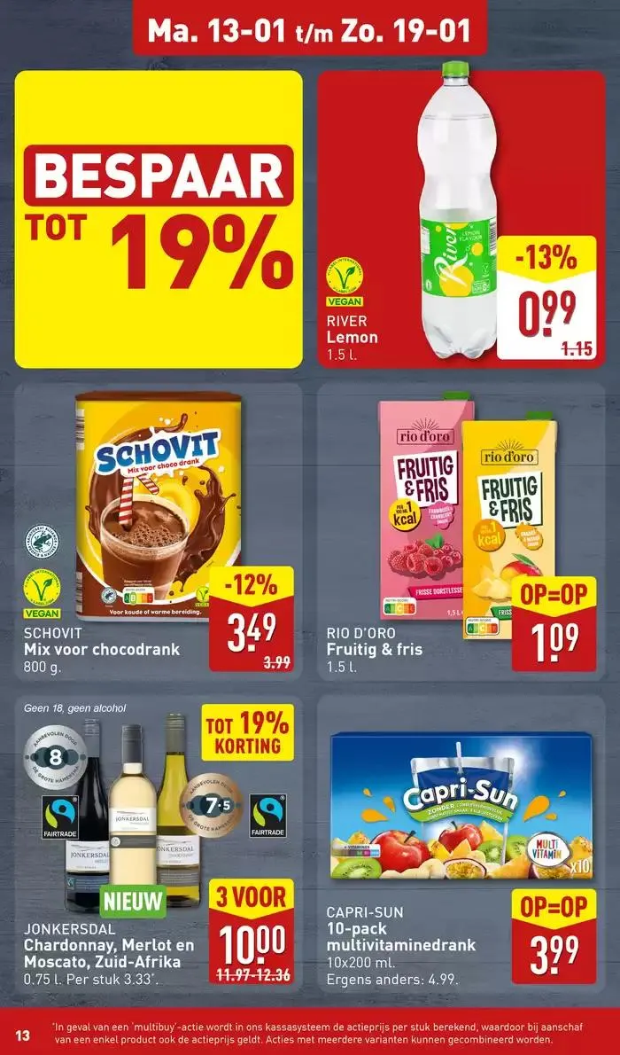 Exclusieve deals en koopjes van 9 januari tot 16 januari 2025 - Folder pagina 13