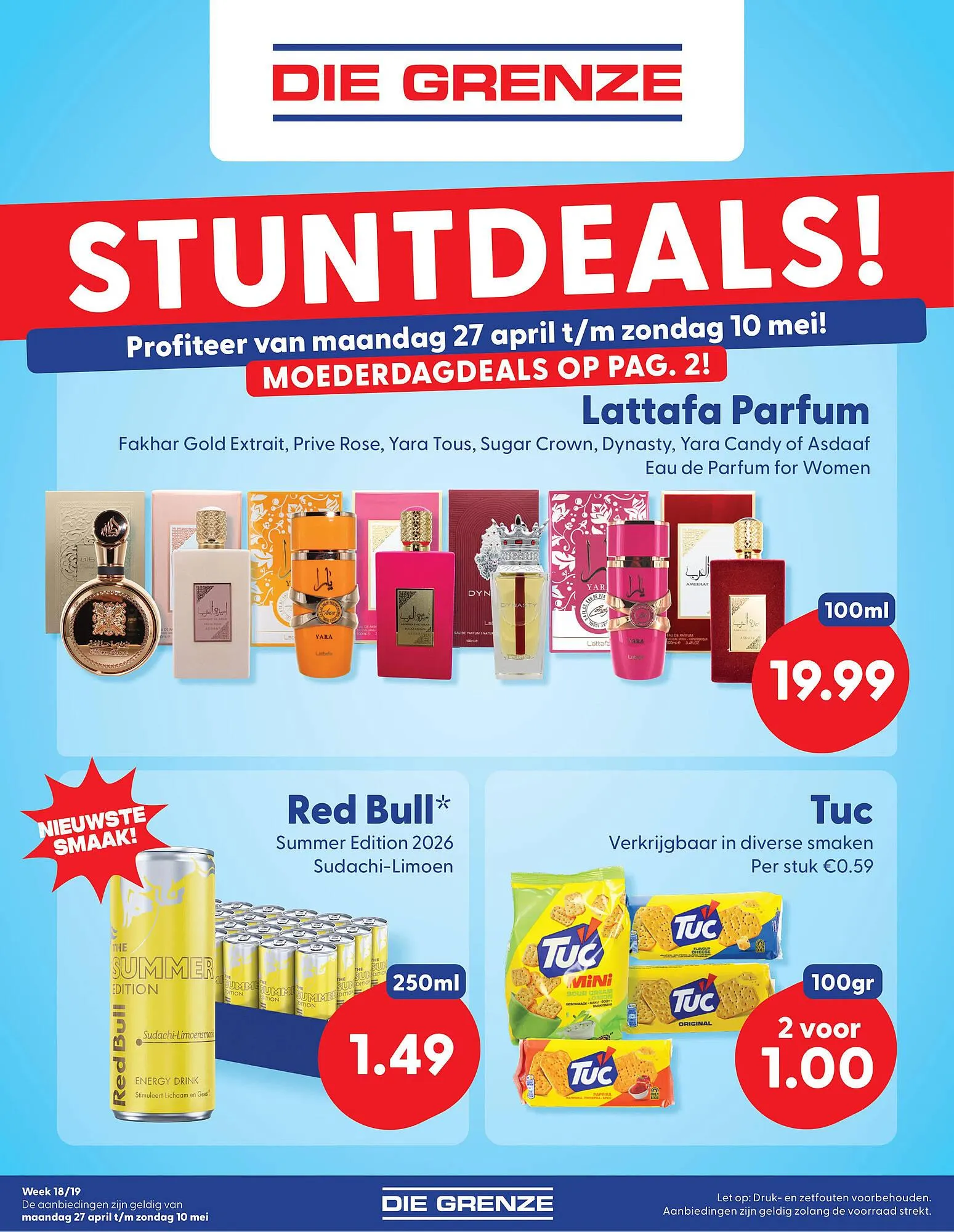 Die Grenze folder van 27 april tot 10 mei 2026 - Folder pagina 1