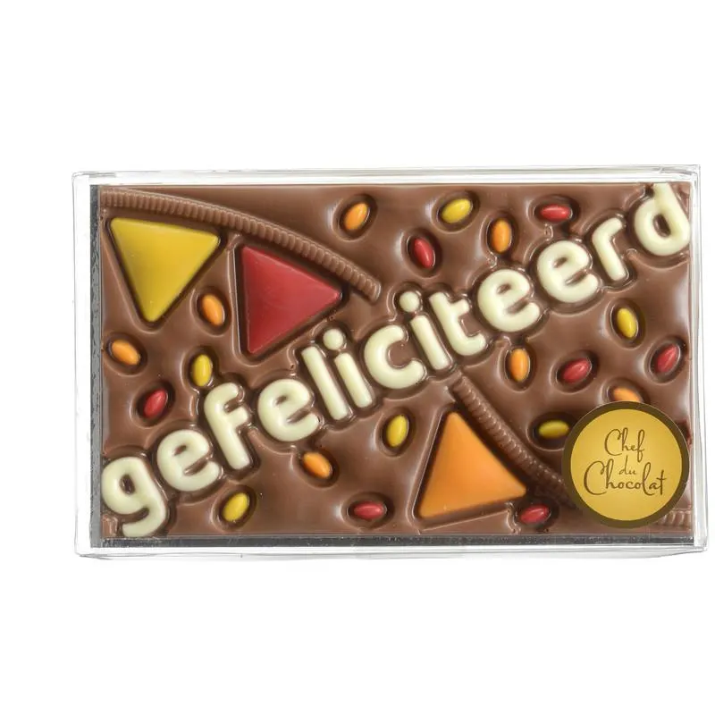 Chef du Chocolat Gefeliciteerd tablet