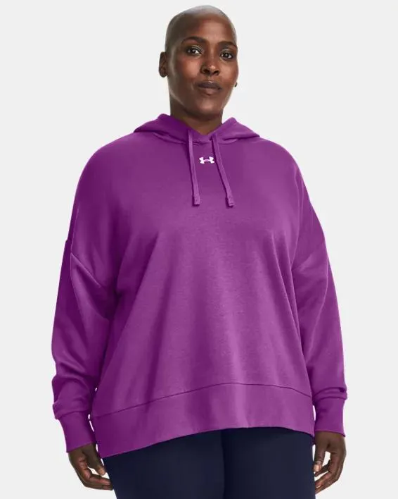 Dameshoodie UA Rival Fleece Oversized