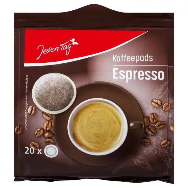 Jeden Tag Kaffee-Pads Espresso 20 Pads 140 g