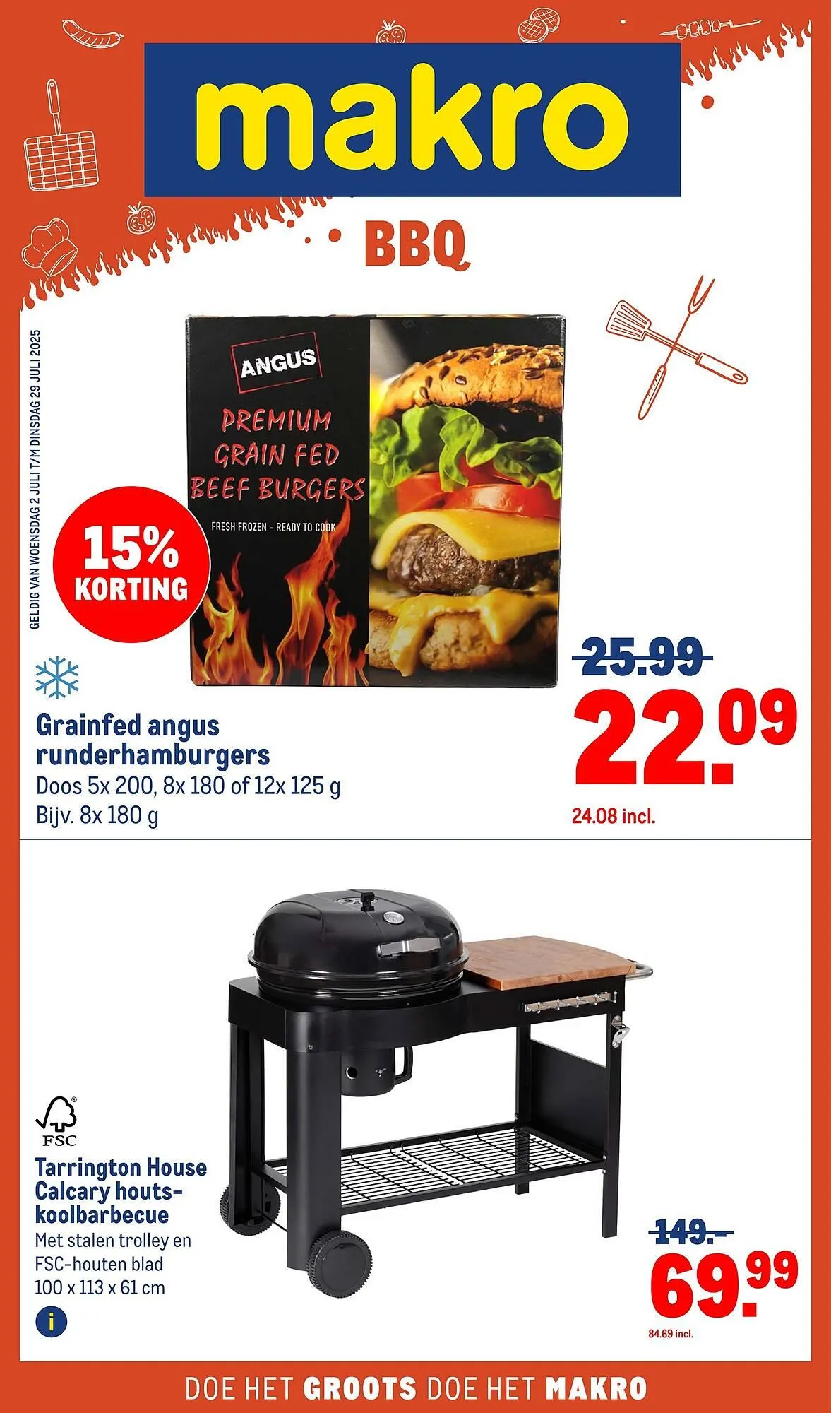 Makro folder van 2 juli tot 29 juli 2025 - Folder pagina 1