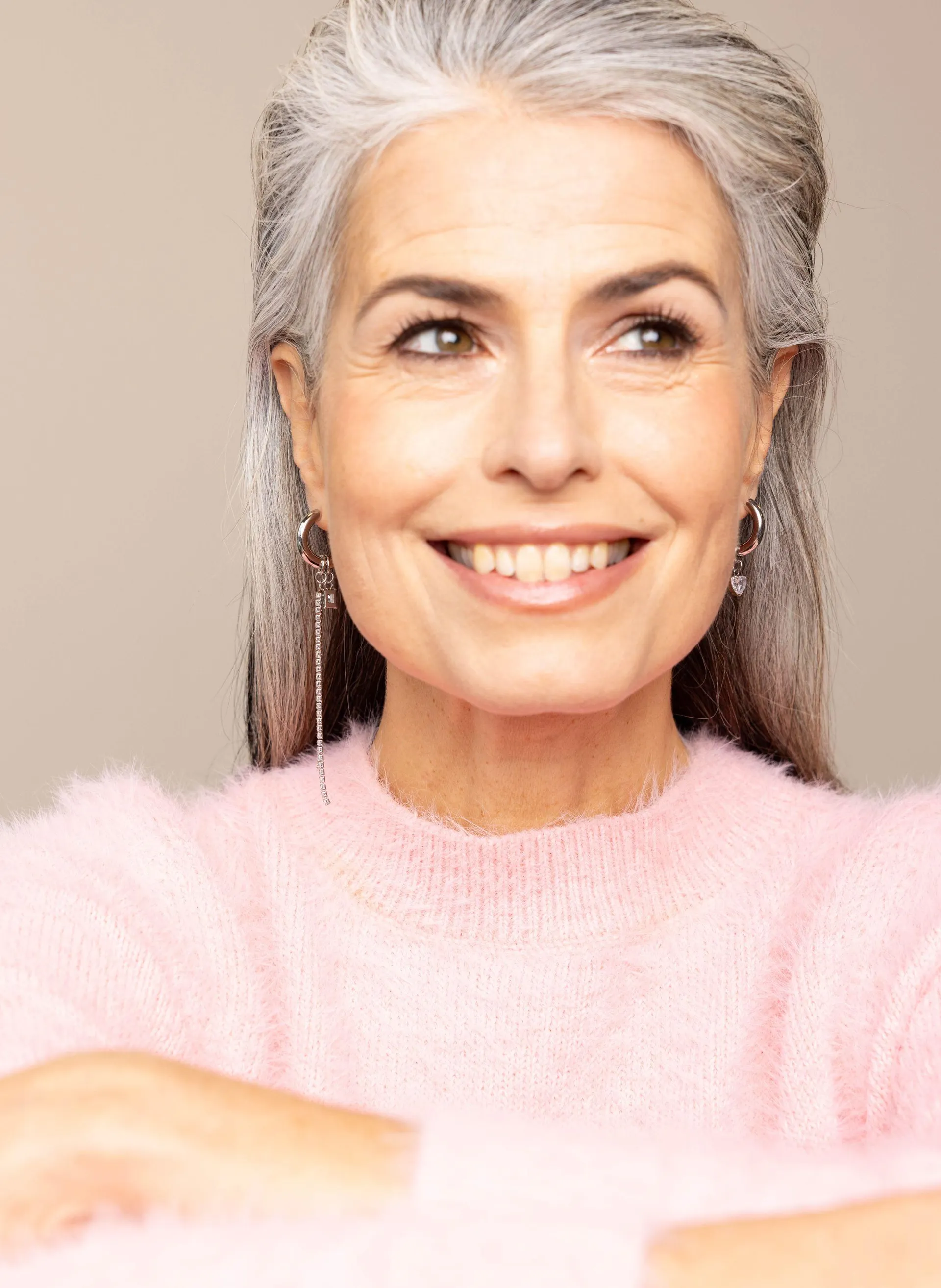 Zilverkleurige oorbellen met hangers
