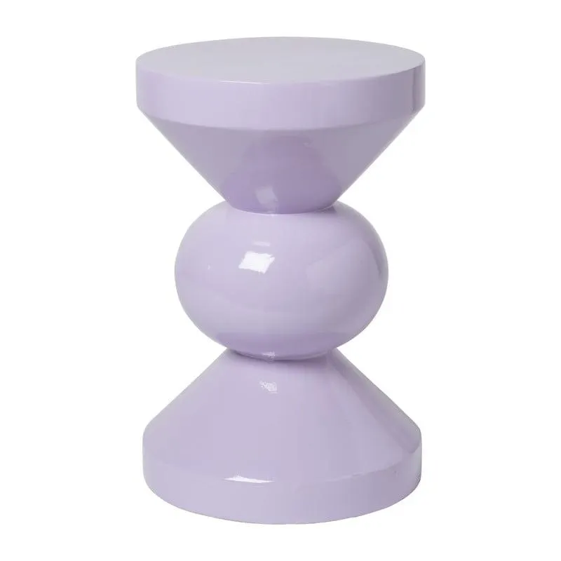 Bijzettafel diabolo - lila - ø33x50 cm